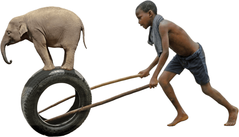 Tire running childhood