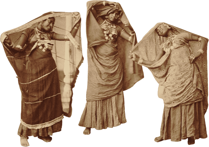 Unknown dancers nautch women in india around 1860 1870