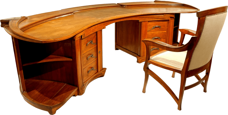 Desk from the director s room of the revue blanche by henry van de velde 1899 wa
