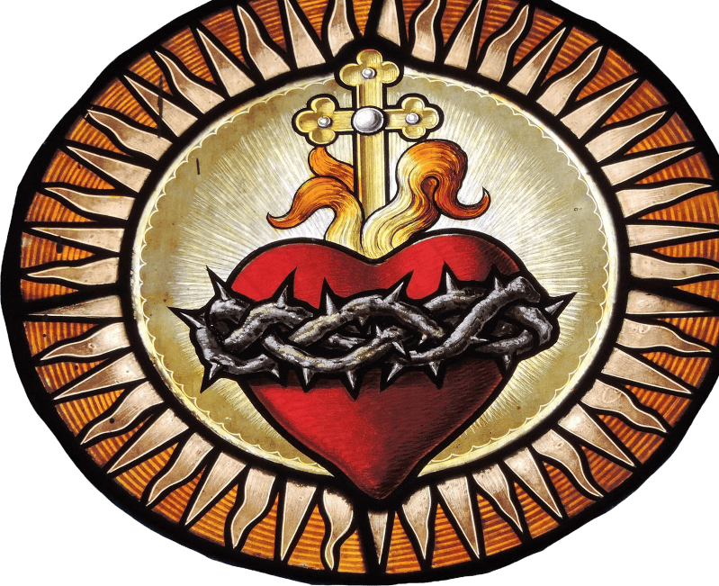 Cross heart love