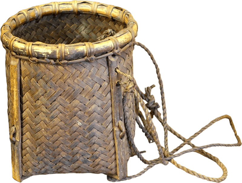 Belt basket for planting seeds odu vietnam museum of ethnology hanoi vietnam