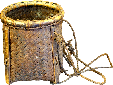 Belt basket for planting seeds odu vietnam museum of ethnology hanoi vietnam