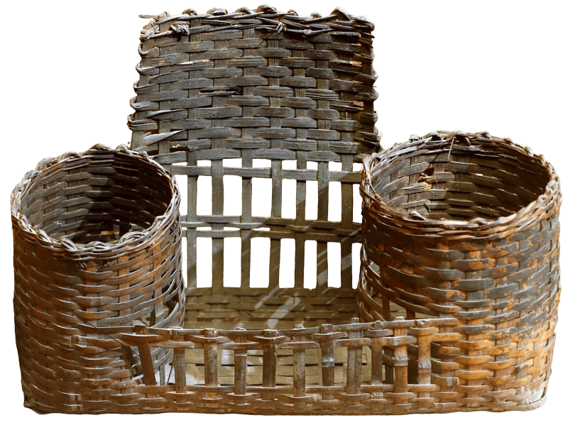 Basket for chopsticks and spoons bo y vietnam museum of ethnology hanoi vietnam