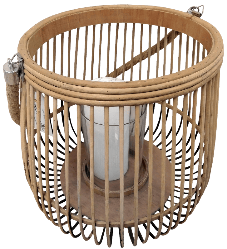 Art basket candle