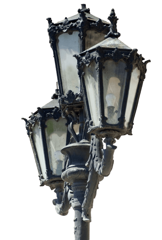 3 Light lamp post