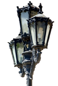 3 Light lamp post