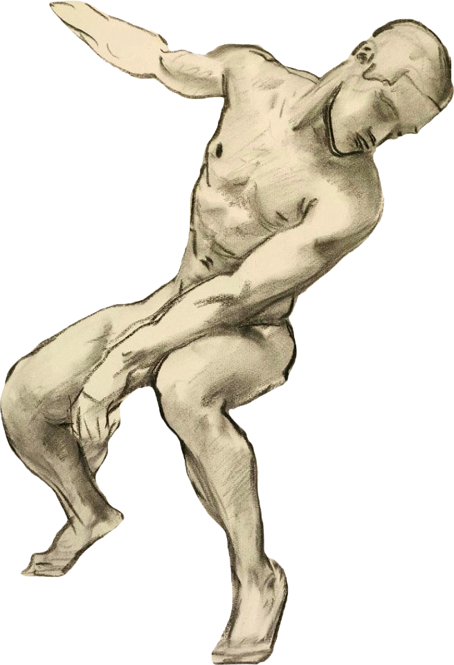 Study of a seated male nude for the museum of fine arts by john singer sargent