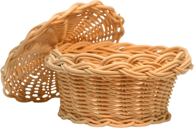 Rattan wicker container