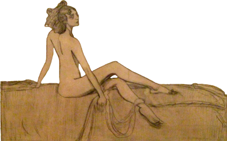 Portrait of ida rubenstein drawing 1910 gtg