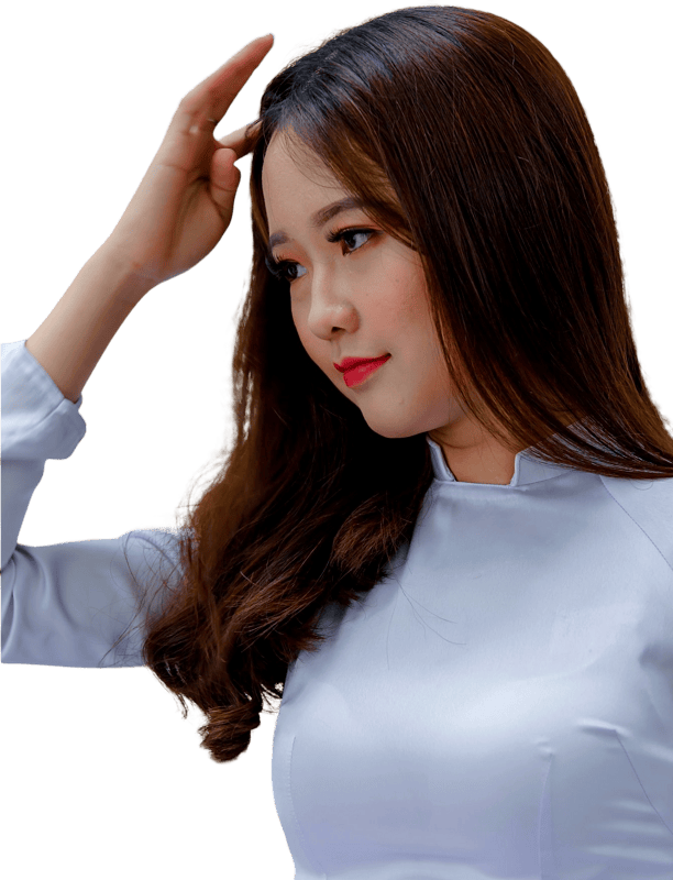 Photography of a woman touching her hair