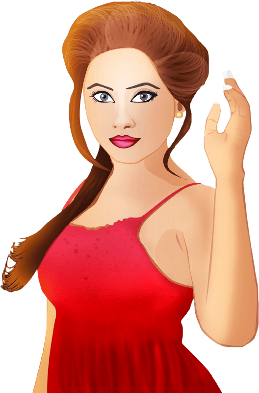 People vector fashion illustration girl