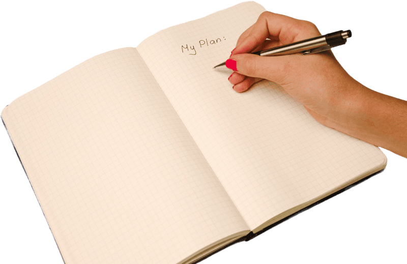 Notebook pen writing