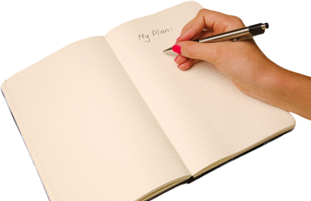 Notebook pen writing