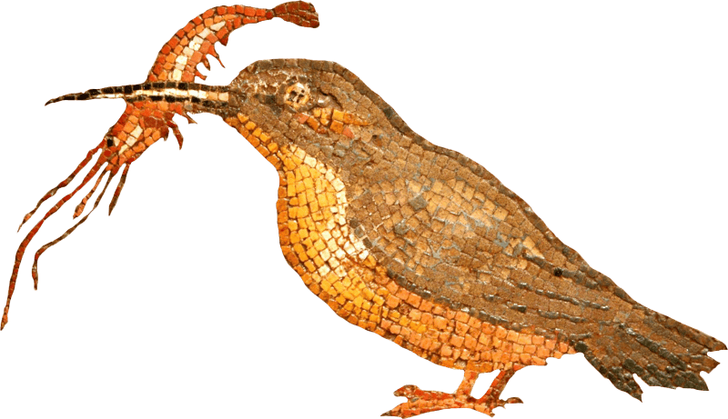 Mosaic with bird