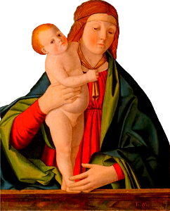 Madonna and child by filippo mazzola c 1490 oil on panel john and mable ringling