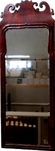 Looking glass england 1735 1770 walnut veneer spruce pine glass concord museum c