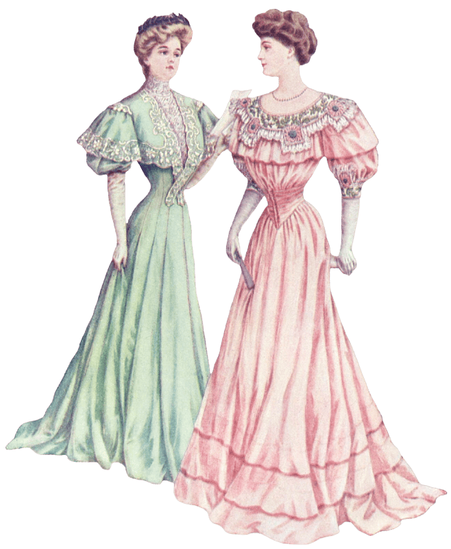 Lady edwardian dresses