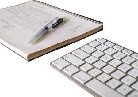 Keyboard and notebook