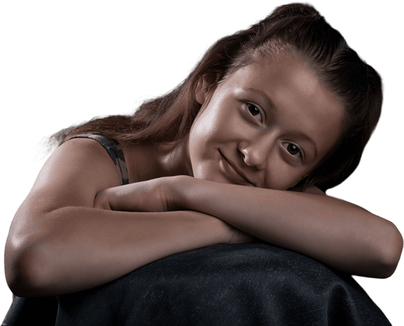 Young smiley facial