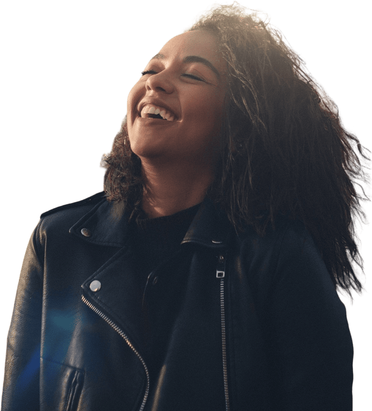 Woman smiling woman