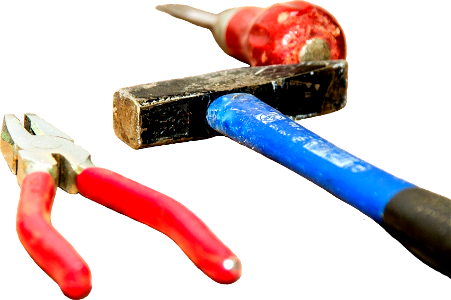 Tools hammer pliers