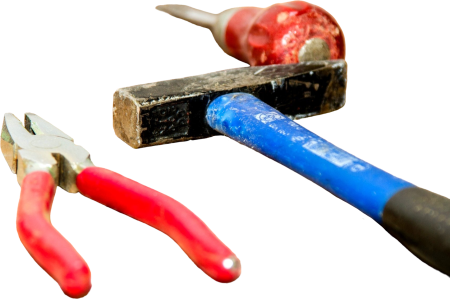 Tools hammer pliers