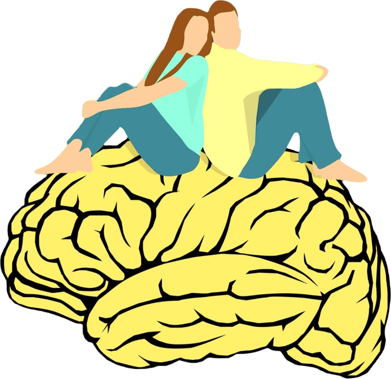 Together brain icon mind