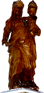 Thiberville eure fr eglise saint taurin statue vierge et enfant