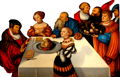 The feast of herod by lucas cranach the elder 1531 oil on panel wadsworth athene