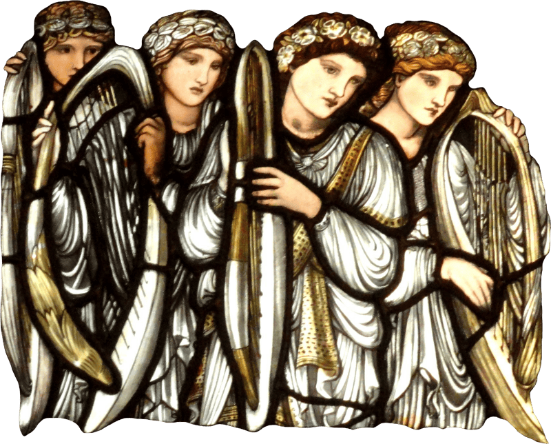 The charge of david to solomon detail by edward burne jones and william morris