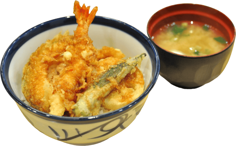 Tendon miso soup food