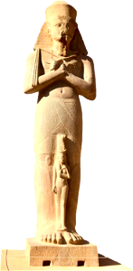 Statue great forecourt karnak temple luxor lg egy