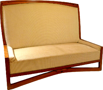 Sofa from the director s room of the revue blanceh by henry van de velde 1899 wa
