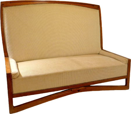 Sofa from the director s room of the revue blanceh by henry van de velde 1899 wa