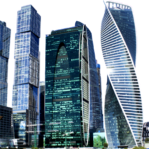 Skyscraper megalopolis city