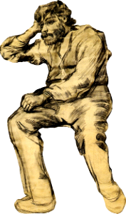 Seated man with a beard 1886