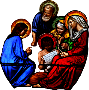 Sainte marie des batignolles vitrail sainte famille