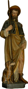 Riville seine mar eglise statue 15 saint roch