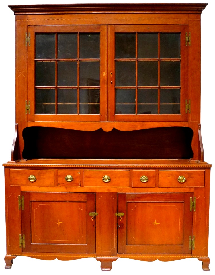 American cupboard c 1790 1820 cherry and butternut dayton art institute