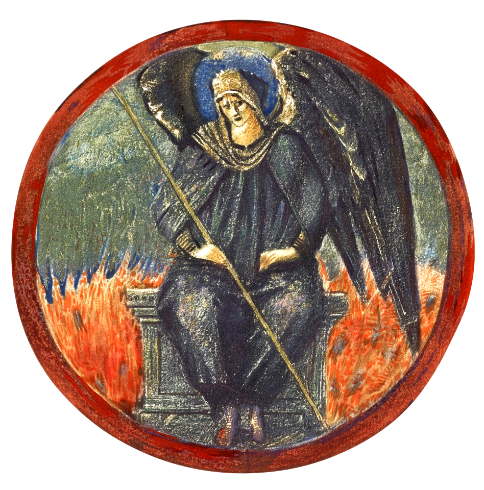 Black Archangel from The Flower Book (1905) by Sir Edward Burne–Jones.