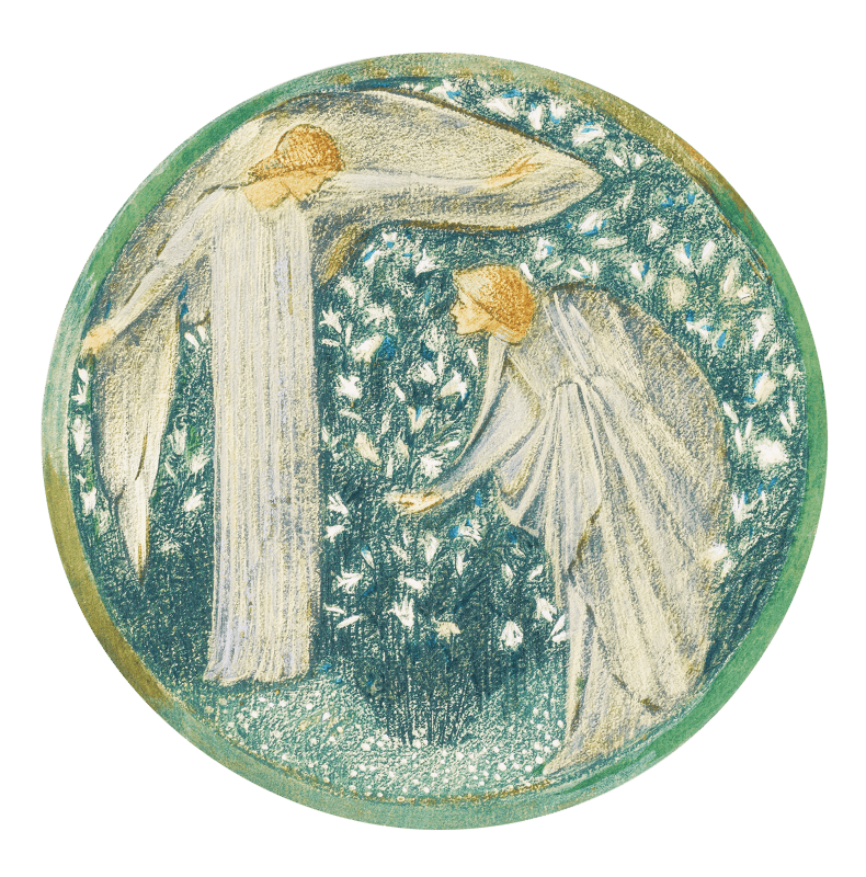 White Garden from The Flower Book (1905) by Sir Edward Burne–Jones.