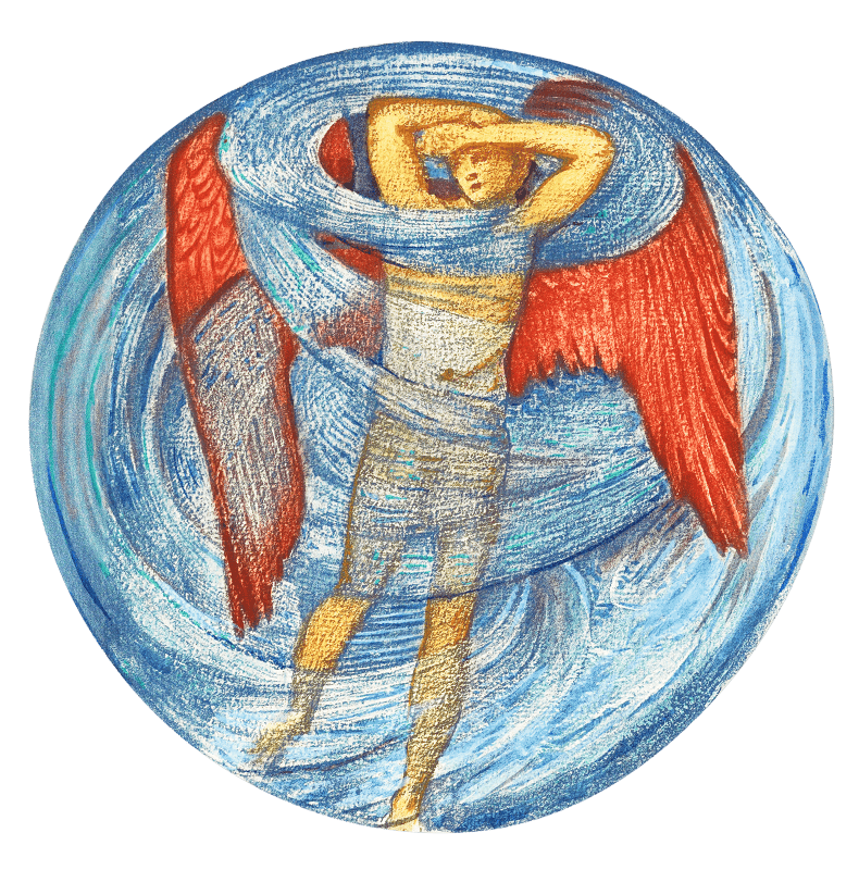 Love in a Mist from The Flower Book (1905) by Sir Edward Burne–Jones.