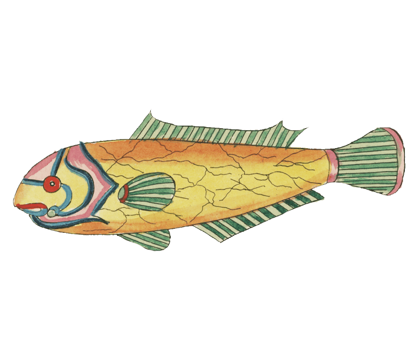 Colourful and surreal illustrations of fishes found in Moluccas (Indonesia) and the East Indies by Louis Renard (1678 -1746) from Histoire naturelle des plus rares curiositez de la mer des Indes (1754).