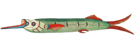 Colourful and surreal illustrations of fishes found in Moluccas (Indonesia) and the East Indies by Louis Renard (1678 -1746) from Histoire naturelle des plus rares curiositez de la mer des Indes (1754).