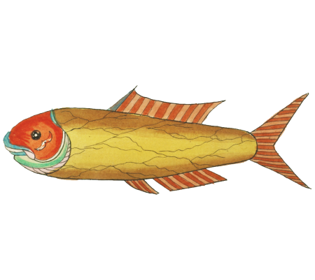 Colourful and surreal illustrations of fishes found in Moluccas (Indonesia) and the East Indies by Louis Renard (1678 -1746) from Histoire naturelle des plus rares curiositez de la mer des Indes (1754).