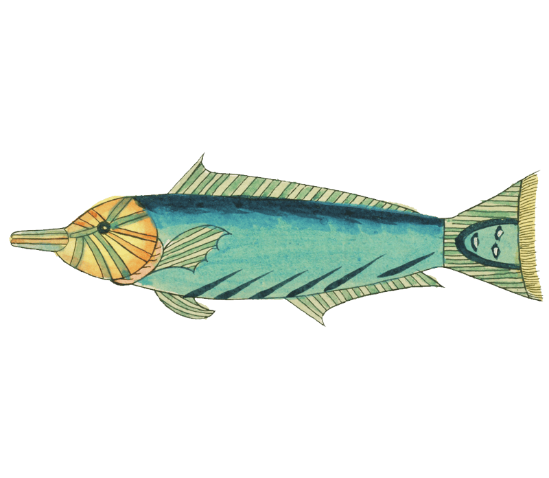Colourful and surreal illustrations of fishes found in Moluccas (Indonesia) and the East Indies by Louis Renard (1678 -1746) from Histoire naturelle des plus rares curiositez de la mer des Indes (1754).