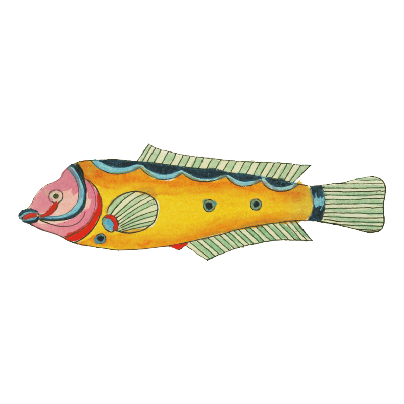 Colourful and surreal illustrations of fishes found in Moluccas (Indonesia) and the East Indies by Louis Renard (1678 -1746) from Histoire naturelle des plus rares curiositez de la mer des Indes (1754).