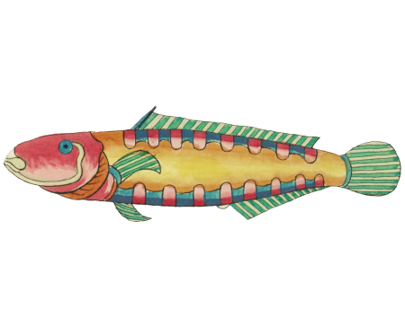Colourful and surreal illustrations of fishes found in Moluccas (Indonesia) and the East Indies by Louis Renard (1678 -1746) from Histoire naturelle des plus rares curiositez de la mer des Indes (1754).