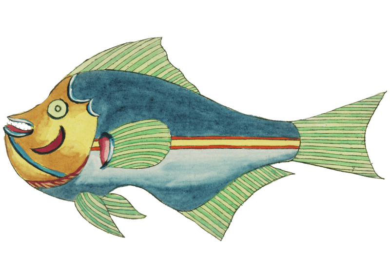 Colourful and surreal illustrations of fishes found in Moluccas (Indonesia) and the East Indies by Louis Renard (1678 -1746) from Histoire naturelle des plus rares curiositez de la mer des Indes (1754).