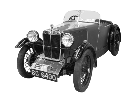 Museum piece two-seater oldtimer
